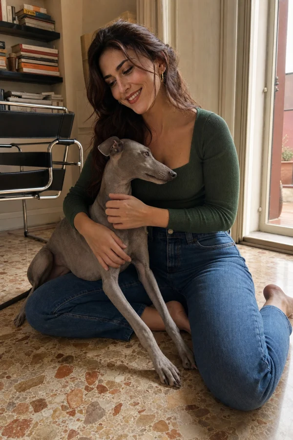 Giulia dog-sitting