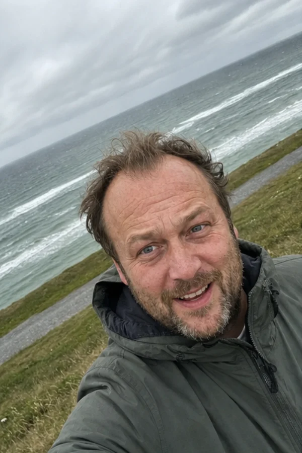 Jonas on a windy day trip