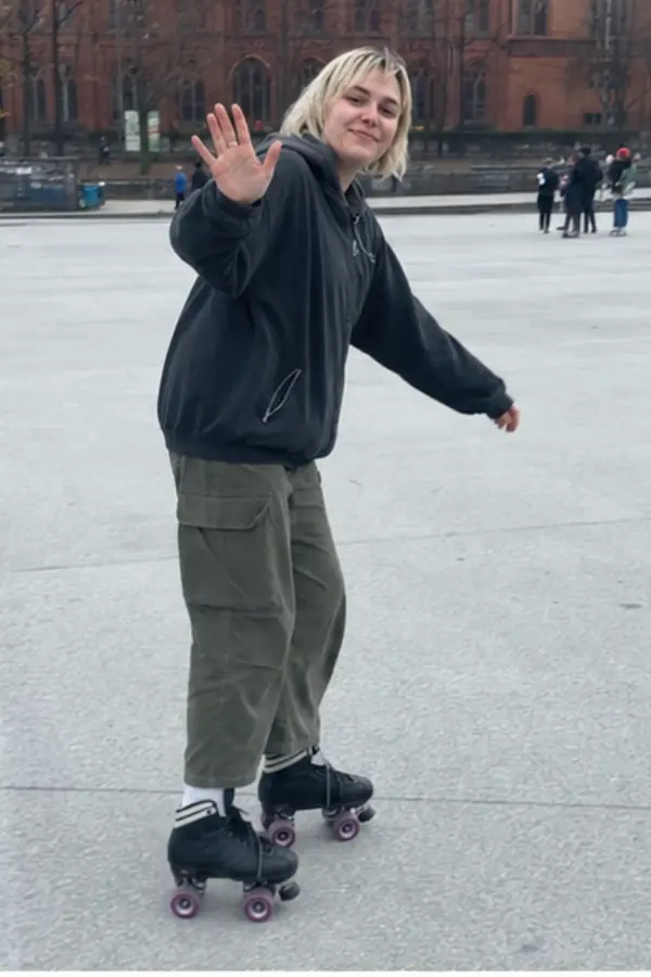 Lena roller skating