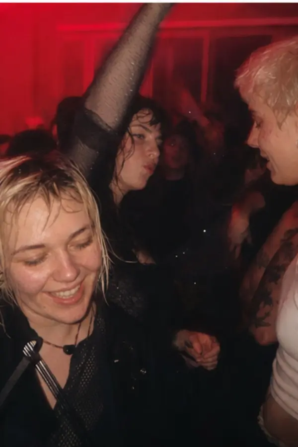 Lena at a dim dance night
