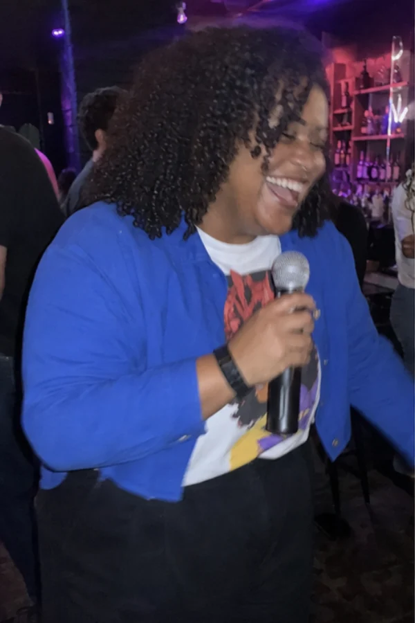 Marina at karaoke
