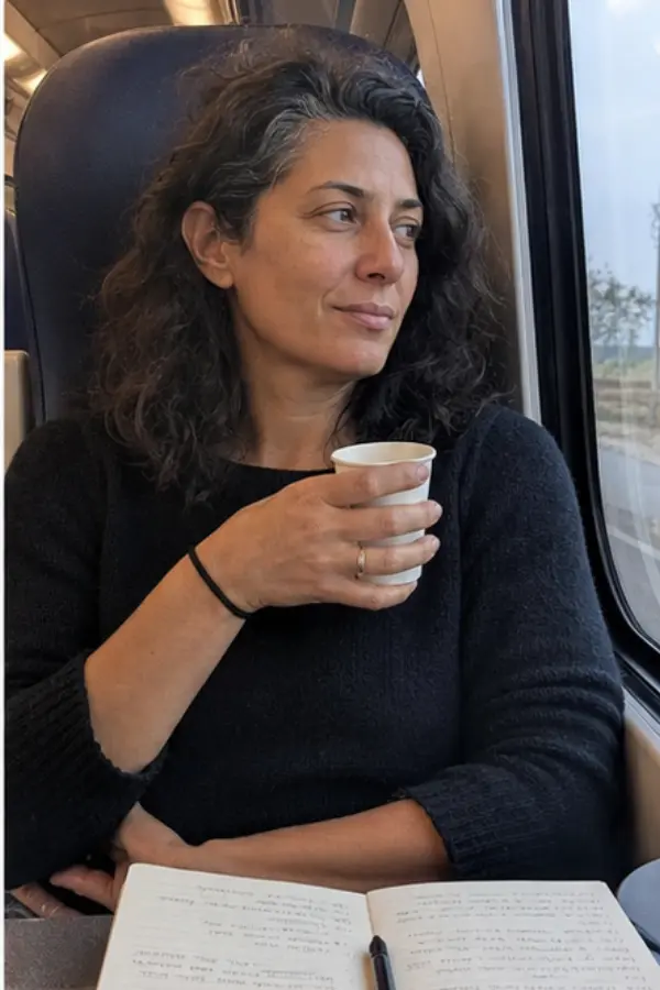 Sofia on a train trip